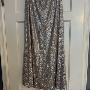 Old Navy Sparkling Metallic Maxi Skirt